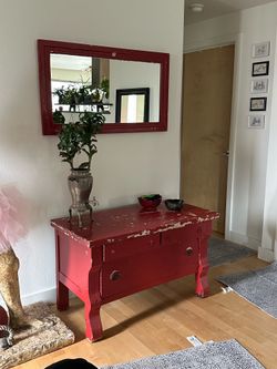 Mirror and dresser
