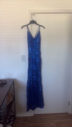 Blue prom dress