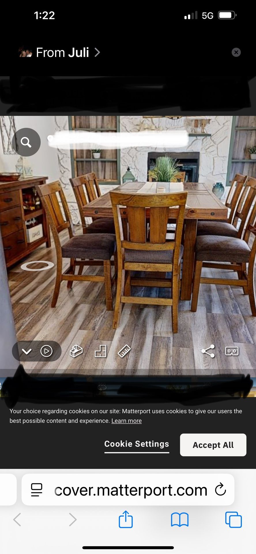 Dining table And Cabinet