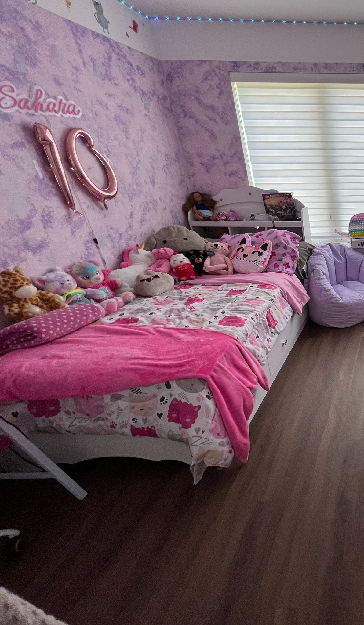 Twin Bed Set (bed And Mattress) With Desk