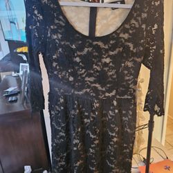 Forever 21 Size M Dress Black Lace