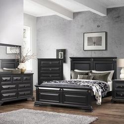 Solid Wood Bedroom Set In Stock For Fast Delivery 