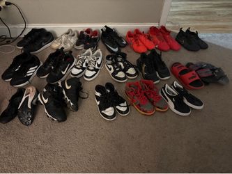 Shoes , soccer cleats, football cleats and track shoes.