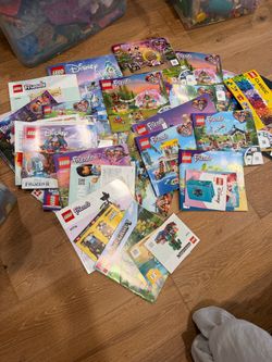 Huge LEGO Friends & Disney Bulk Lot – 35+ Manuals & Bins!