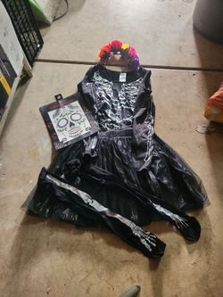 Skeleton Halloween Costume Size 14/16