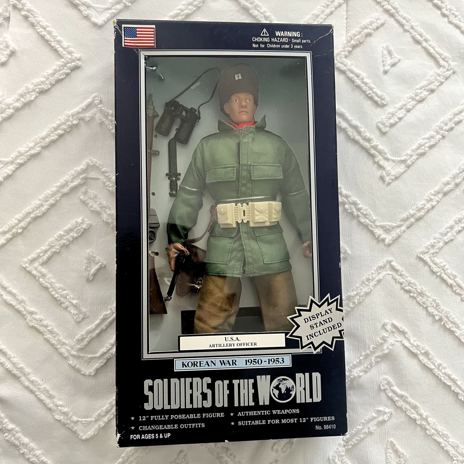 🇺🇸 Korean War USA Artillery Officer 1998 NIB soldier vintage figure doll VHTF
