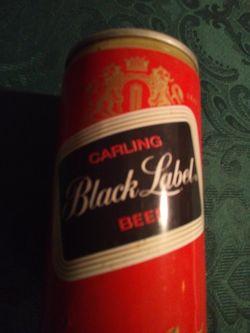 Vintage Carling Black label beer can /Carling national brewery inc.,Baltimore maryland