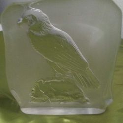 VNG Reverse Glass Eagle Paperweight