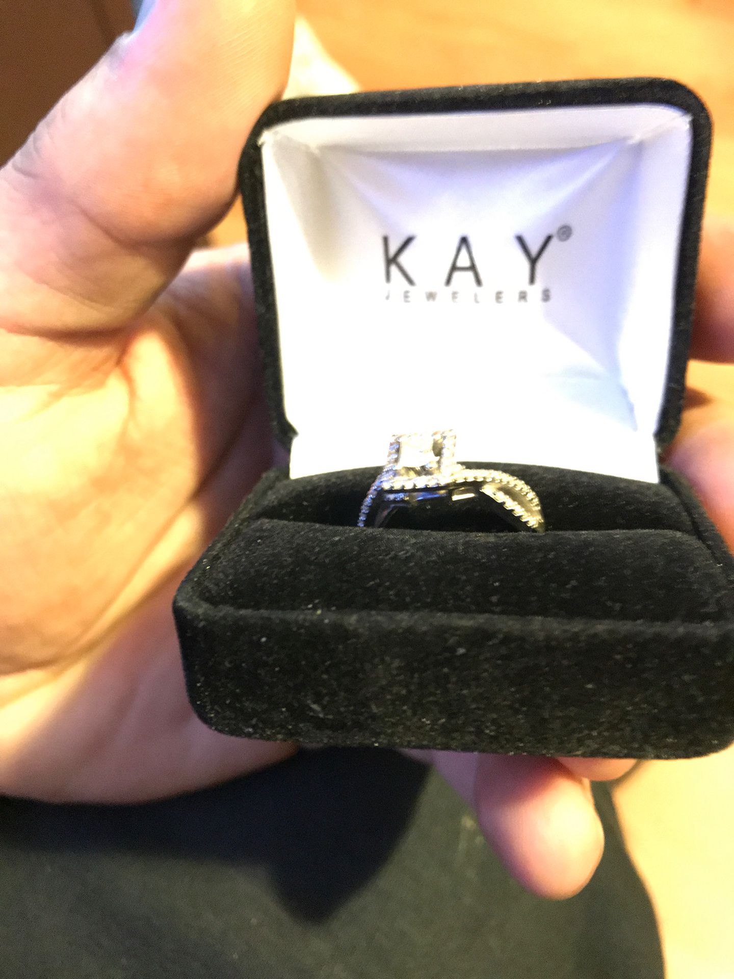14k white gold Kay jewelers promise ring