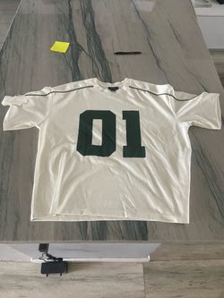 BoohooMAN Oversized Varsity T-Shirt “01” – Medium