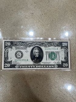 1928-B $20 Gold on Demand Federal Reserve Note Chicago