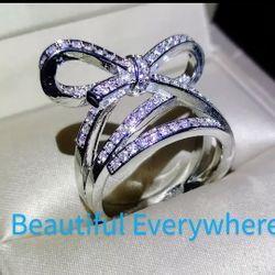 Bow Knot sterling Silver Ring