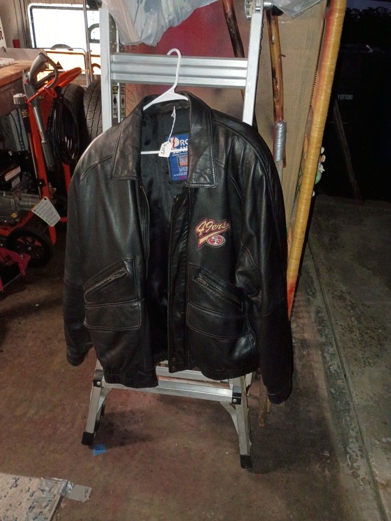 49ers Leather Jacket (XL)