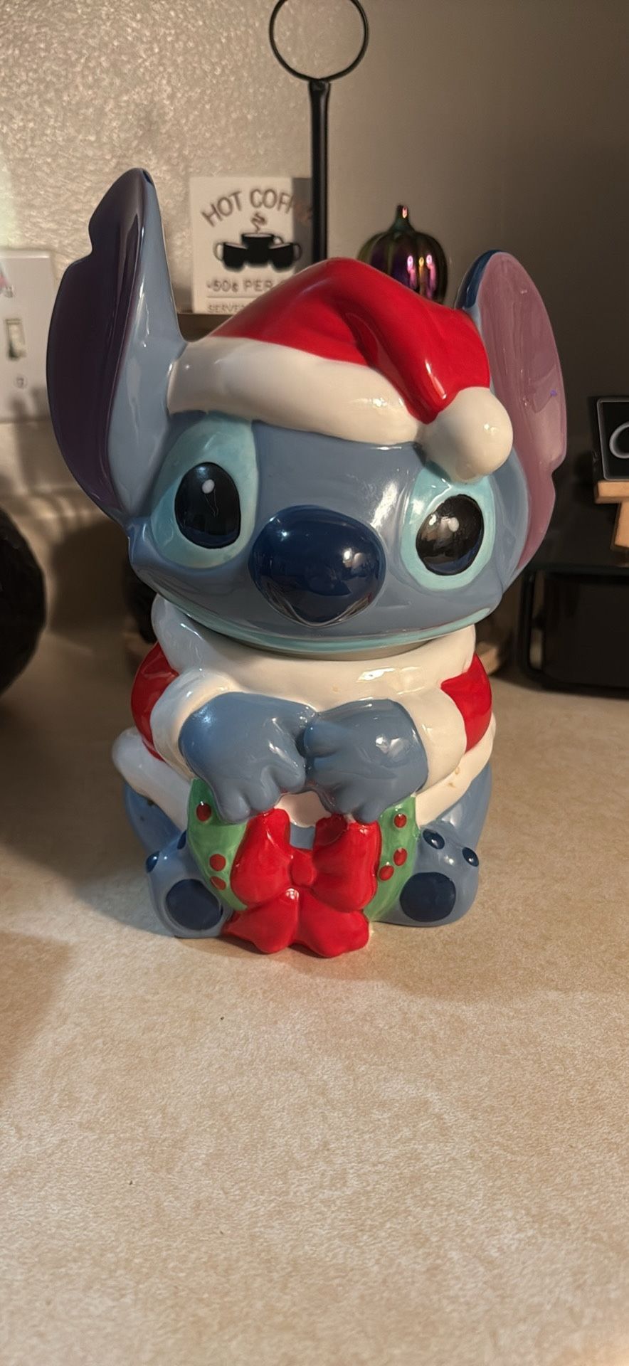 Christmas Stitch Cookie Jar