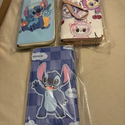 New Wallets Stitch $8 Each Zip Around,Labubu Wristlet $10