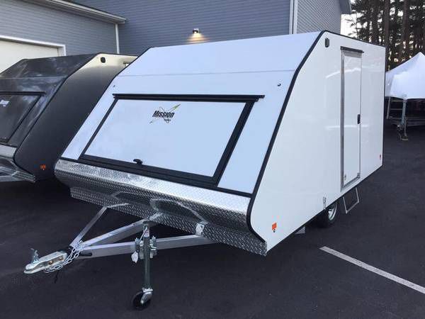 2021 Mission 12’x101” enclosed hybrid crossover trailer will trade