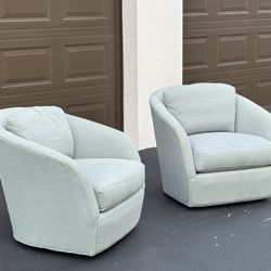 🛋️ Swivel Accent Armchair  -  Gray -  Fabric - Delivery Available 🚚     
