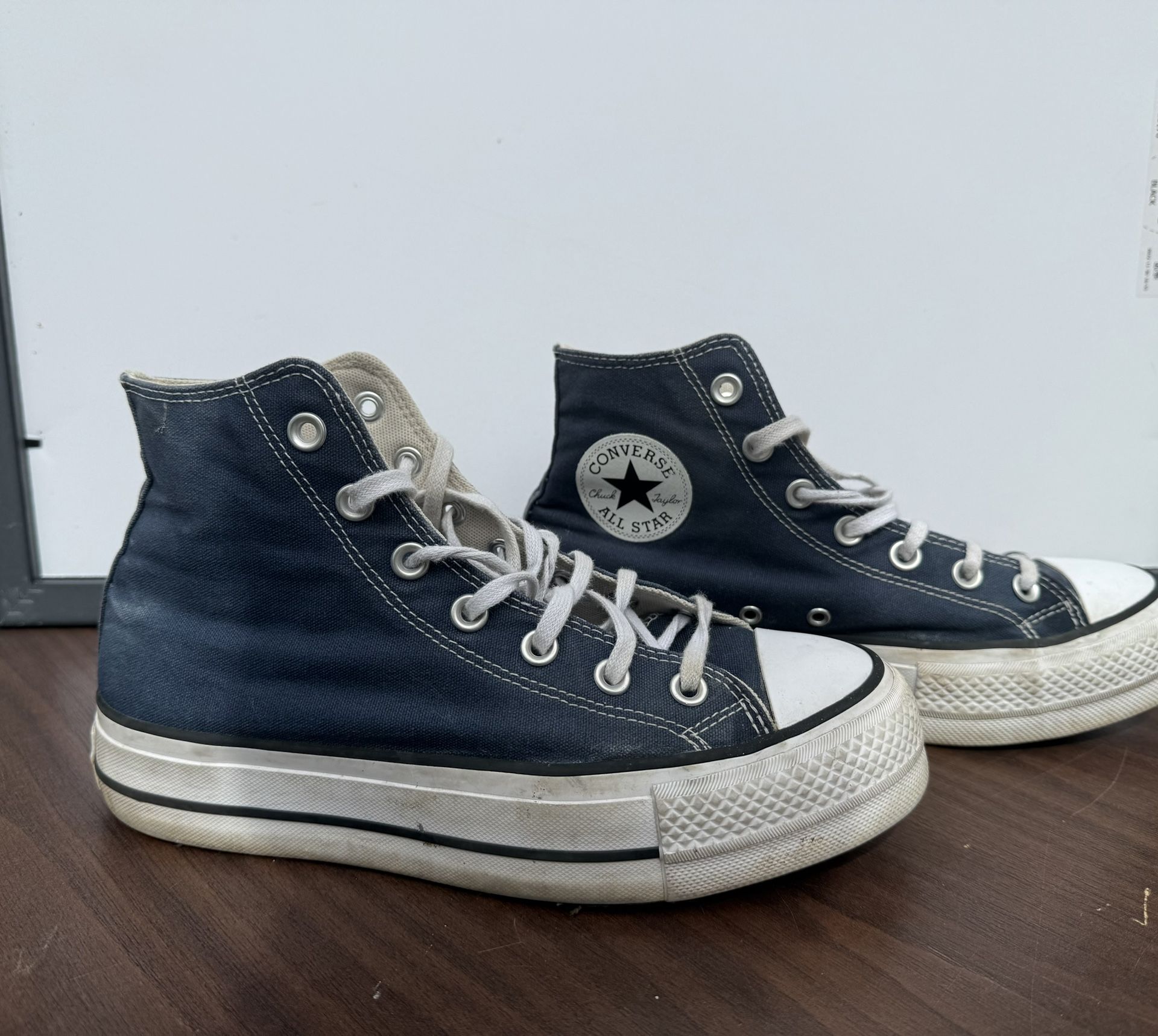 Converse All Star High Tops Platform Shoe US Women’s Size 8