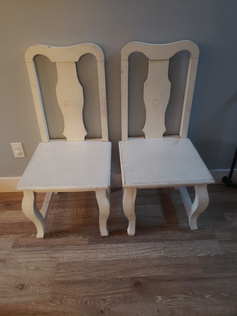 Farmhouse wooden chairs