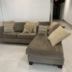 Gray sectional couch