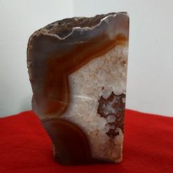 Polished Agate Nodule Paperweight ;  measures in the photos;  weight 2 lb 4 oz.