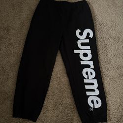 Black supreme sweats