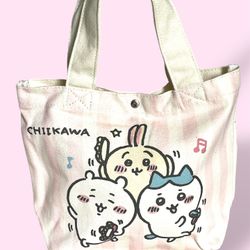 Chiikawa Mini Canvas Botton Up Tote/Lunch Bag (1 count, Brand new)