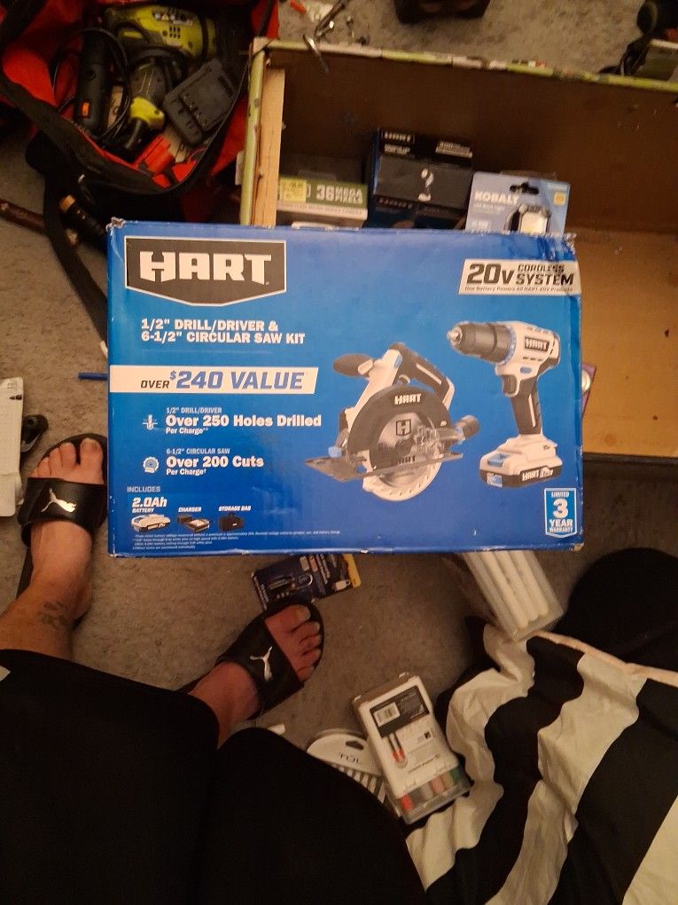Brand New driver and circular Saw set