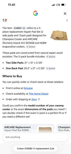 Aspen pad set 3pk