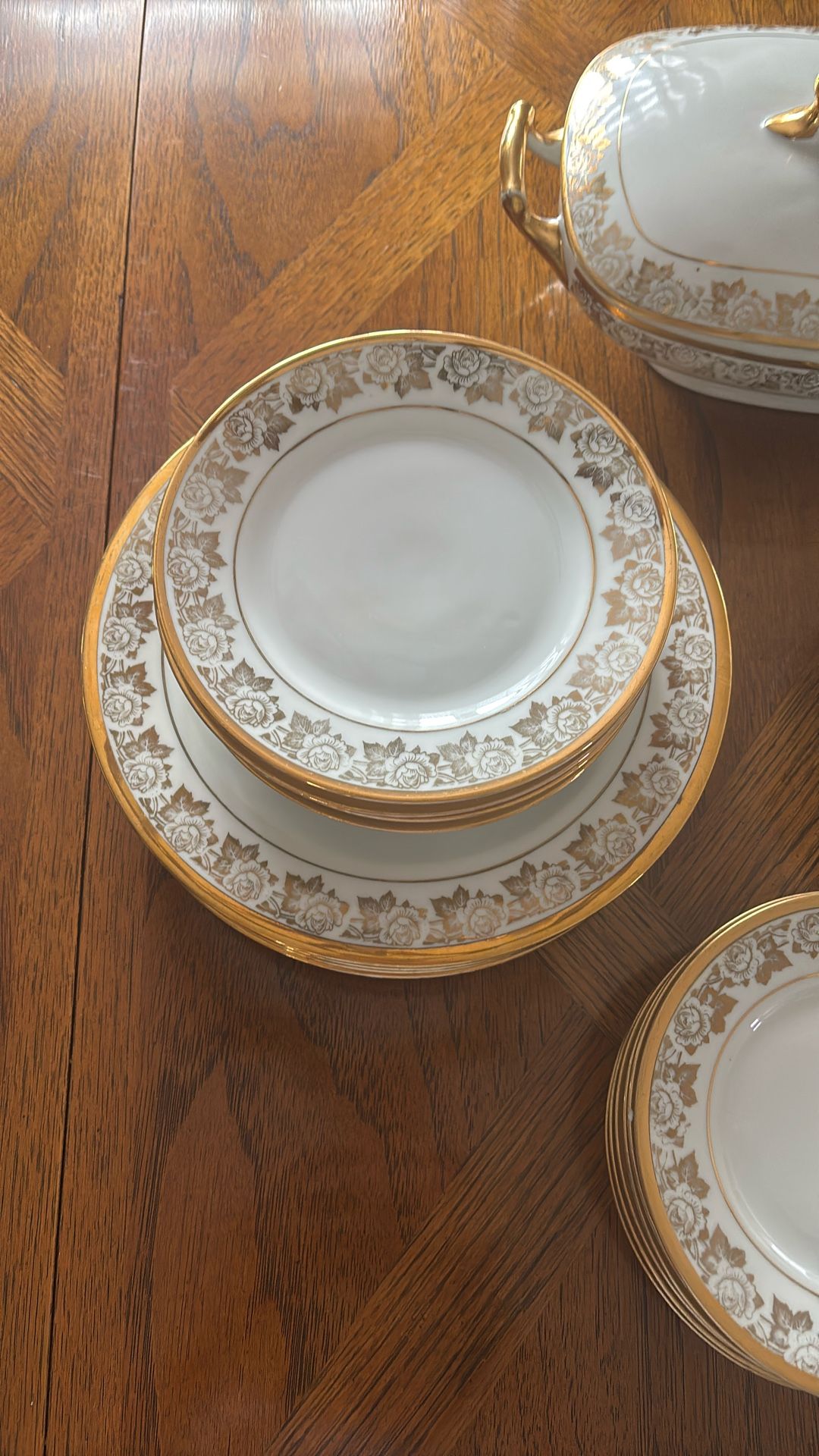 Vintage China Service For 6 Plus Serving Dish