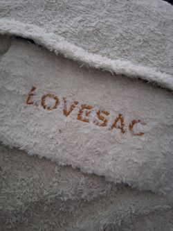 Lovesac White Sherpa Cover