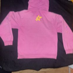 pink spider hoodie