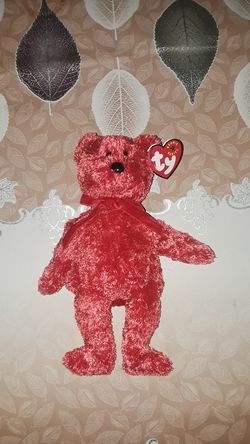 TY beanie babies red bear 2001