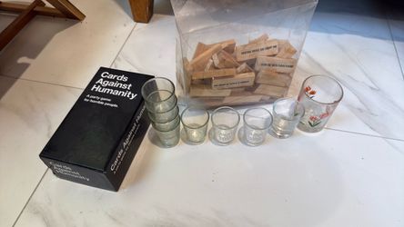 Drinking games and shot glass