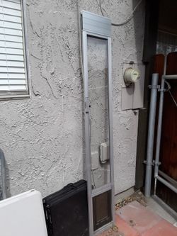 Pet Door Frame and Glass 