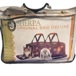 SHERPA DOG OR CAT SMALL ANIMAL CARRIER ORIGINAL BAG DELUXE TRAVEL BAG