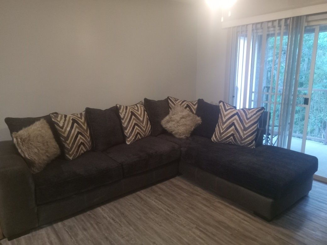 Brown/beige/ Grey Sectional