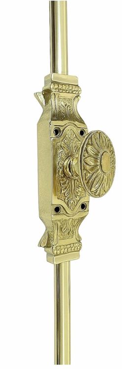 Brass Window Cremone Bolt - 6 Ft Solid Brass, Dual Locking, Easy Install, Perfect for French & Classic Windows, Smooth Operation, Window Locking Solut