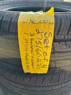 Set of 4 tires 275/60r20 like new $375