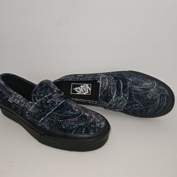 Vans Style 53 Velvet Paisley Skate Loafers Men's Sz 5½ Women's Sz 7