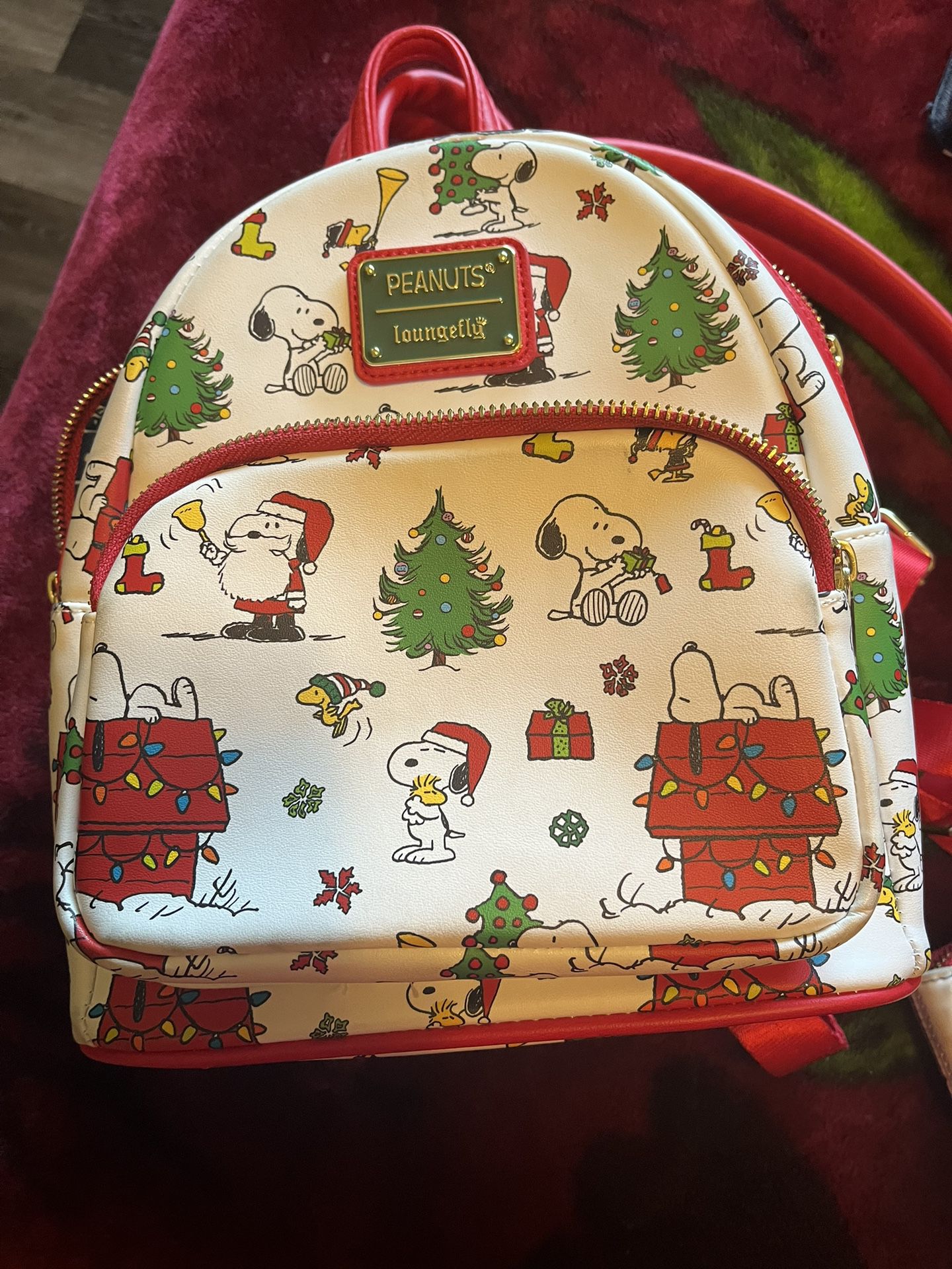Loungefly Snoopy Backpack And Wallet 