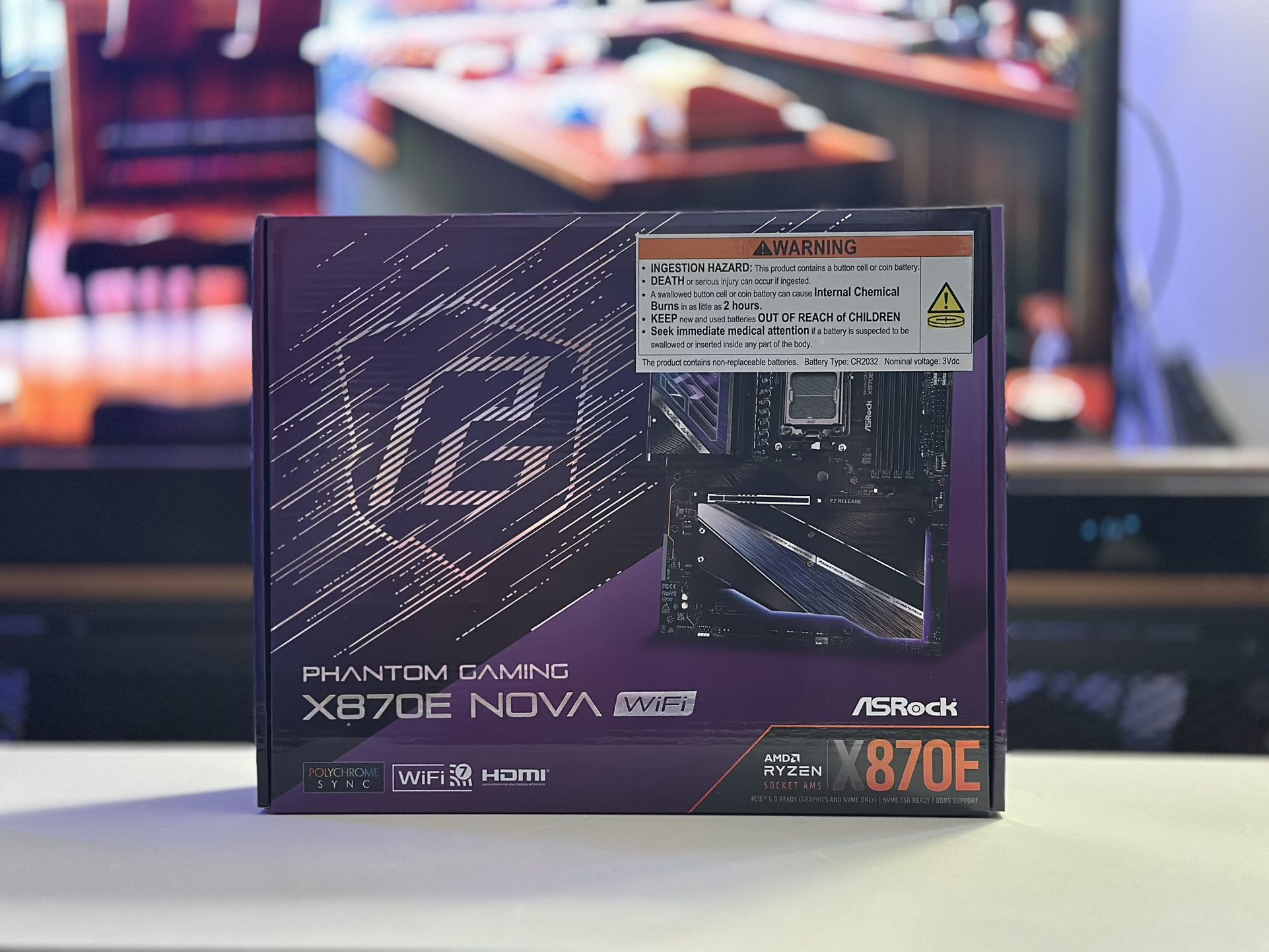 ASRock x870e Nova WiFi Phantom Gaming Motherboard