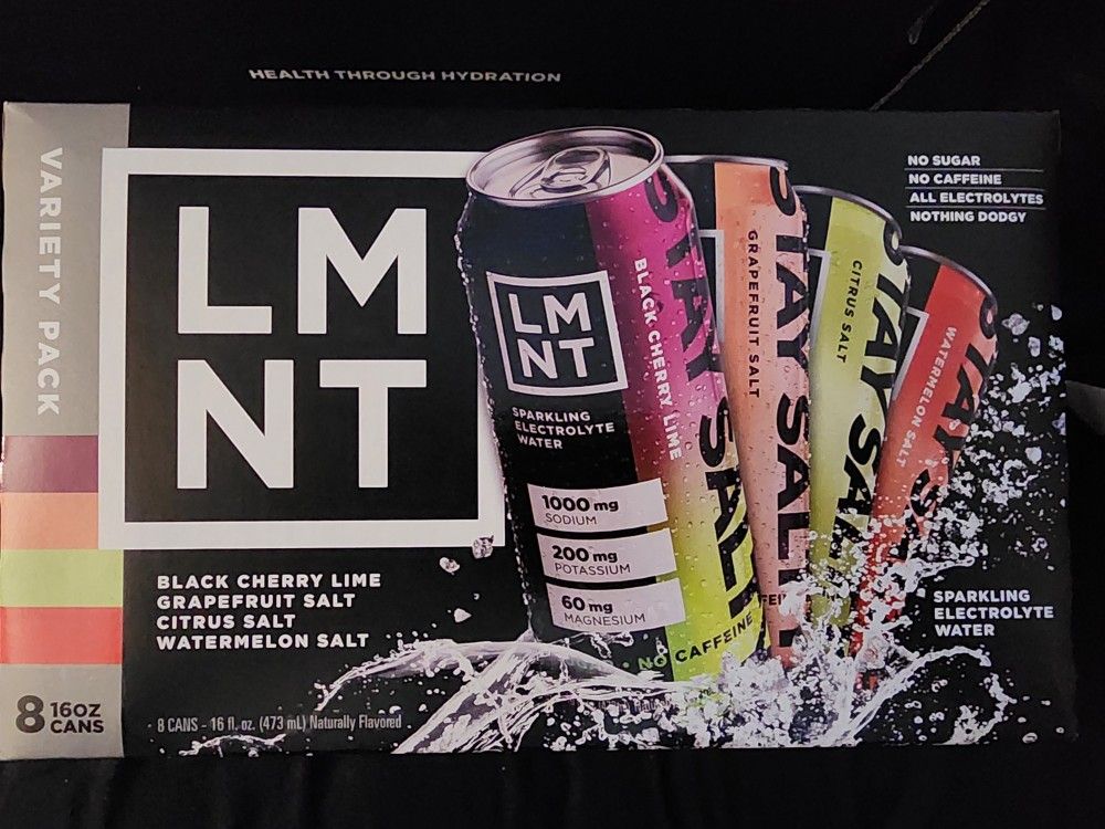 LMNT First Edition Electrolytes Drink 16oz cans pack of 8