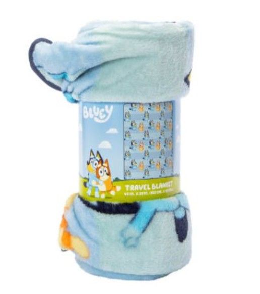 Bluey Travel Size Throw Blanket *Brand New*
