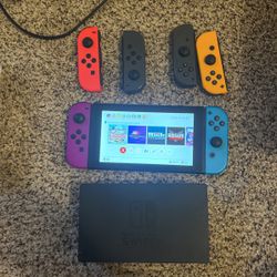 Nintendo Switch 256gb With 2 Sets Of Extra Controllers 