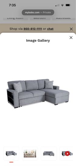 Gray sectional couch