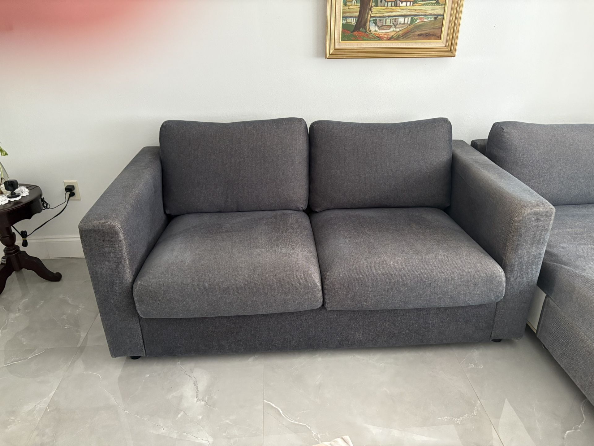 IKEA Sofa Or With Chaise Good Condition No Smoke, No Pets