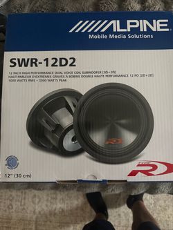Alpine Type R 12” swr-12d2