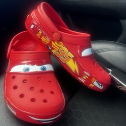 Make lightning mcqueen crocs in sales adult sizes