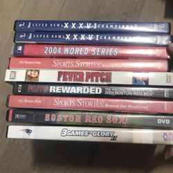 Sports Dvds Red Sox And Patriots 